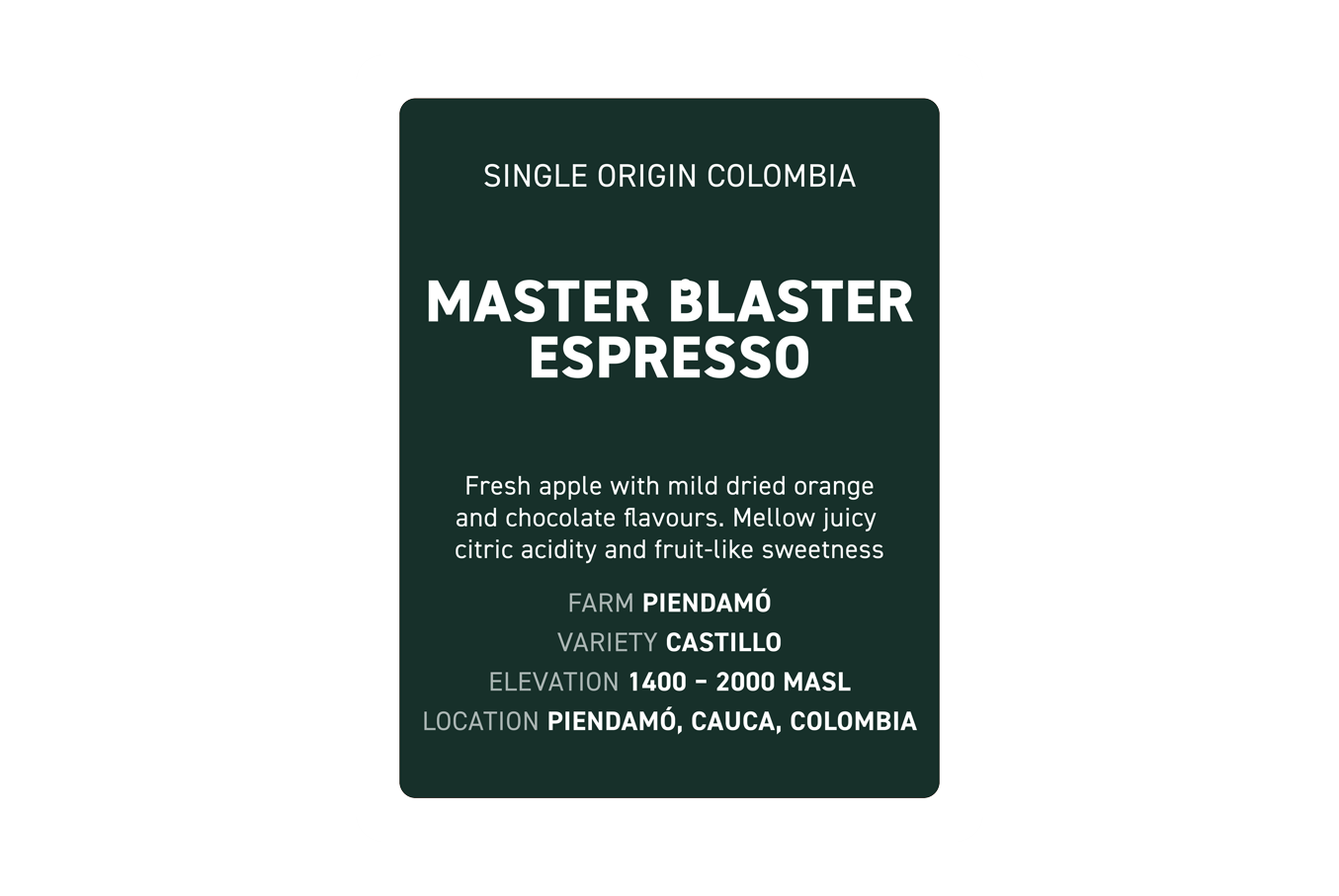 MASTER BLASTER ESPRESSO